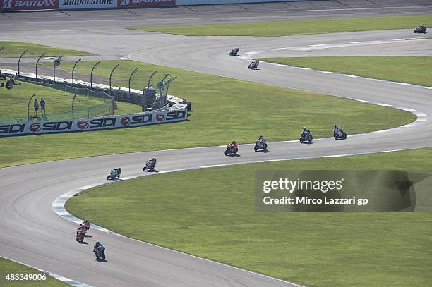 Ambiance in circuit during the MotoGp Red Bull U.S. Indianapolis Grand Prix - Free Practice at Indianapolis Motor Speedway on August 7, 2015 in...