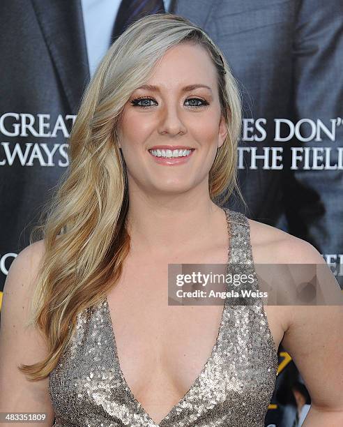 Actress Kristen Quintrall attends the premiere of Summit Entertainment's 'Draft Day' presented by Bud Light at the Regency Bruin Theatre on April 7,...