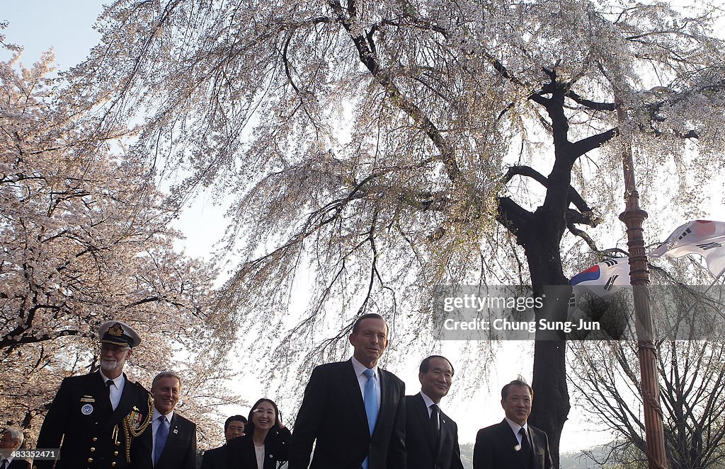 Australian Prime Minister Tony Abbott Visits South Korea