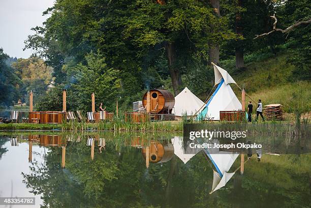 General view of the site on Day 1 of Wilderness festival on August 7, 2015 in Oxford, United Kingdom.