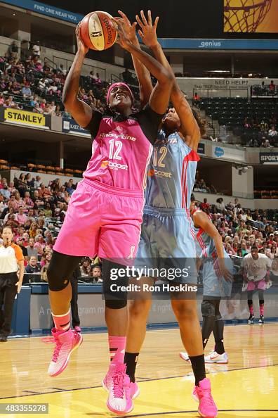 Lynetta Rifici Lynetta Kizer of the Indiana Fever goes up for a shot against the ...