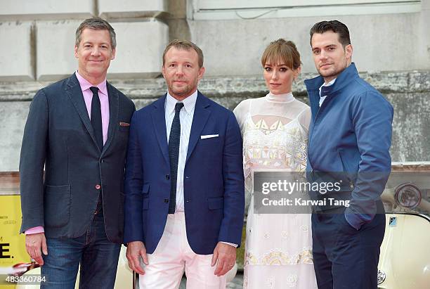 Lionel Wigram, Guy Ritchie, Jacqui Ainsley and Henry Cavill attend the people's premiere of "The Man From U.N.C.L.E" during Film4 Summer Screenings...