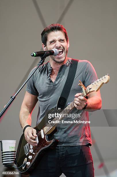 Jesse Labelle performs on day 1 of the 2015 Boots and Hearts Music Festival at Burl's Creek Event Grounds on August 7, 2015 in Oro Station, Canada.