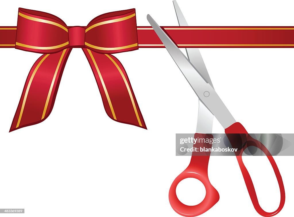Ribbon Cutting High-Res Vector Graphic - Getty Images