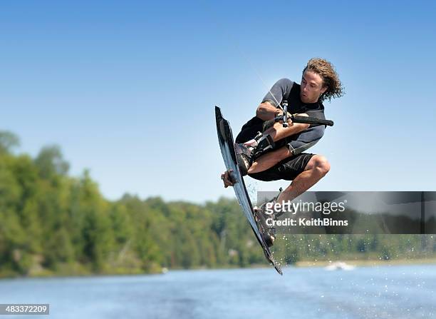 wakeboarding - waterskiing stock pictures, royalty-free photos & images