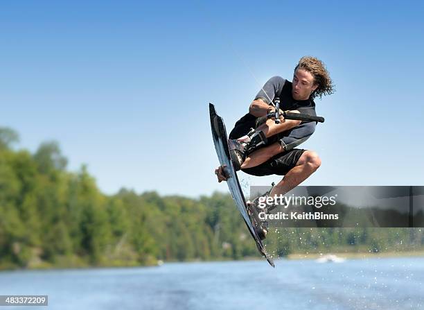 wakeboarding - wakeboarding stock pictures, royalty-free photos & images