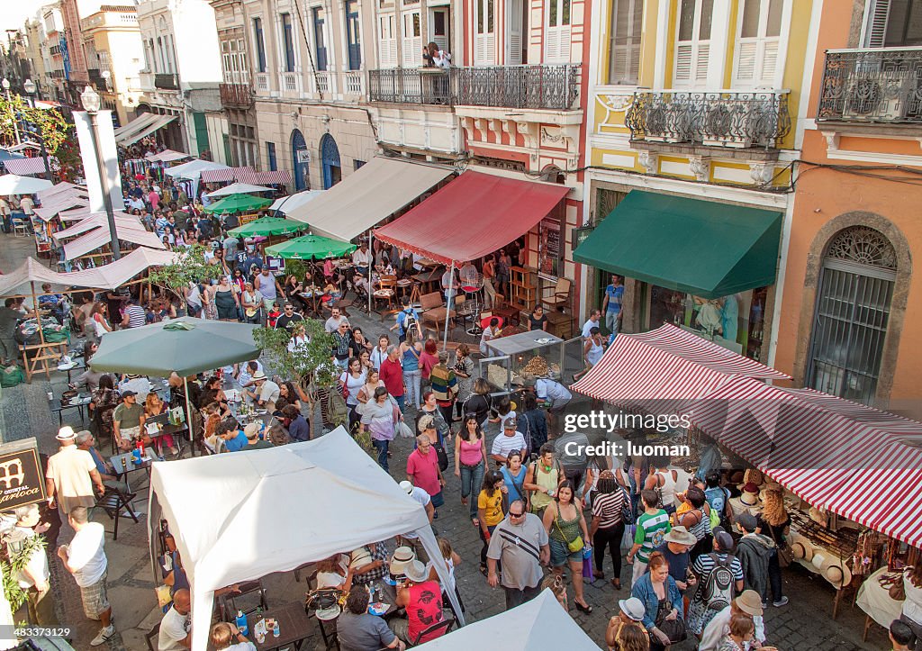 Lavradio Street Antique Fair in Rio