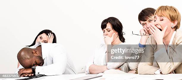 boring seminar - boring meeting stock pictures, royalty-free photos & images