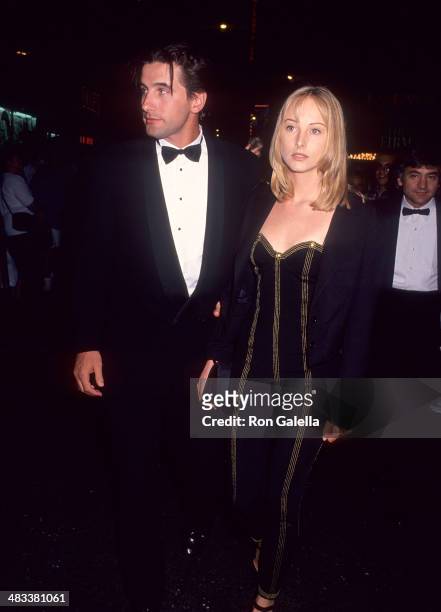 Actor William Baldwin and singer Chynna Phillips attend "The Firm" New York City Premiere on June 23, 1993 at Loews Astor Plaza in New York City.