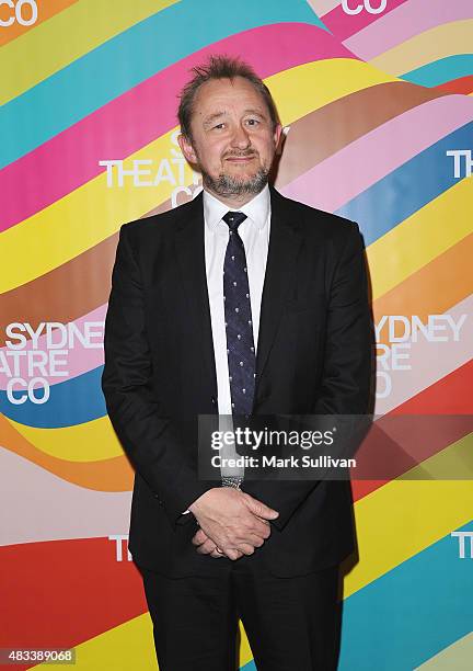 Andrew Upton arrives at the opening night of 'The Present' at Sydney Theatre Company on August 8, 2015 in Sydney, Australia.