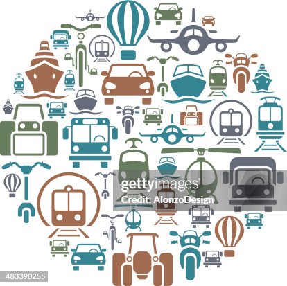 Transportation Collage Front View Transportation Collage Front View
