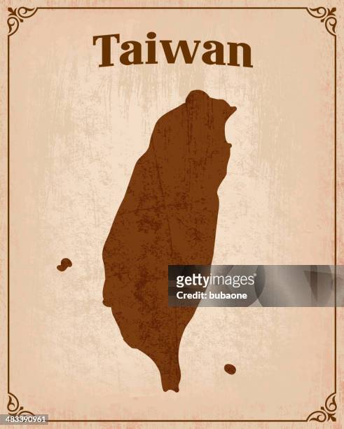 taiwan on royalty free vector background - taiwan stock illustrations