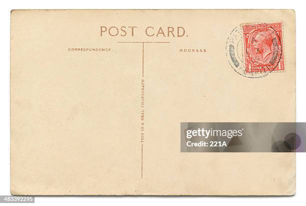 vintage cartão postal em branco - cartão postal imagens e fotografias de stock