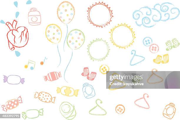 baby shower - baby group stock illustrations