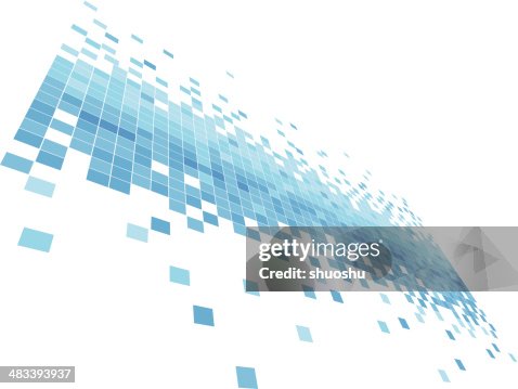 Abstract blue data flowing concept background Abstract blue data flowing concept background