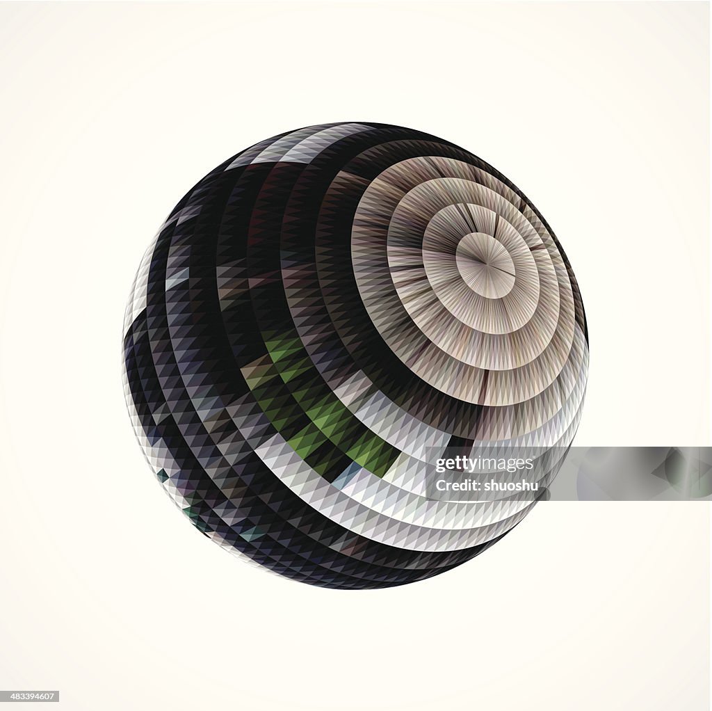 Abstract Round Style Stripe Shape Background High-Res Vector Graphic ...