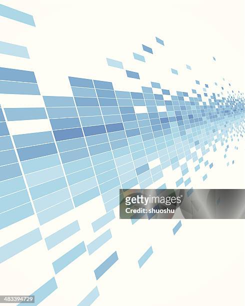 abstract blue data flowing concept background - broadcasting background stock illustrations