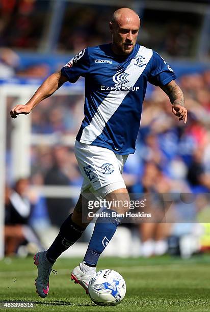 David Cotterill of Birmingham in action during the Sky Bet Championship match between Birmingham City and Reading at St Andrews Stadium on August 8,...