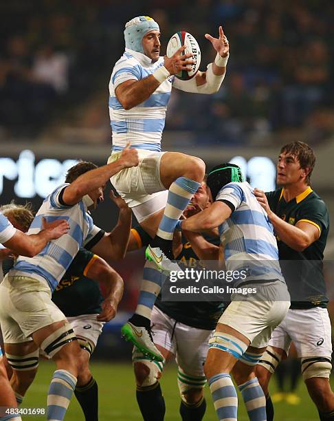 Juan Manuel Leguizamon of Argentina during The Castle Lager Rugby Championship 2015 match between South Africa and Argentina at Growthpoint Kings...