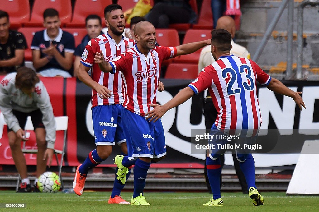 Real Sporting de Gijon v US Citta di Palermo - Preseason Friendly