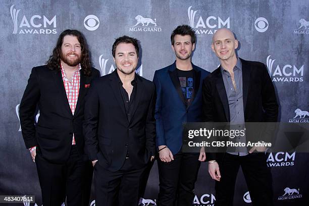 The Eli Young Band on the Red Carpet for the 49TH ANNUAL ACADEMY OF COUNTRY MUSIC AWARDS, live from the MGM Grand Garden Arena in Las Vegas, Sunday,...