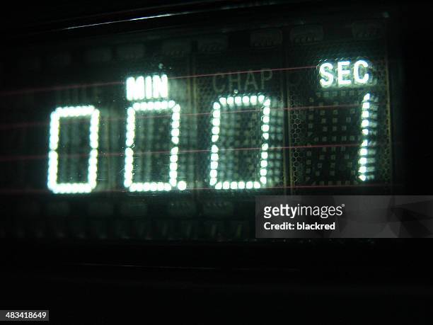 number on display 01 - countdown stockfoto's en -beelden