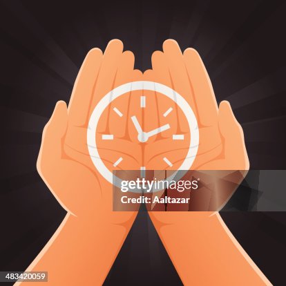 Clock Painted on Hands Clock Painted on Hands