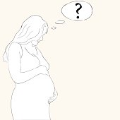 Pregnant woman questionning