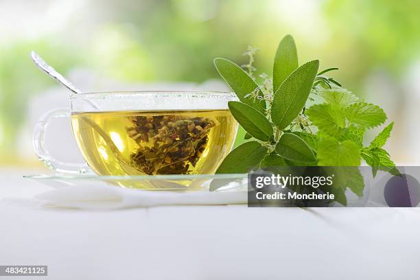 té de hierbas - taza de té fotografías e imágenes de stock
