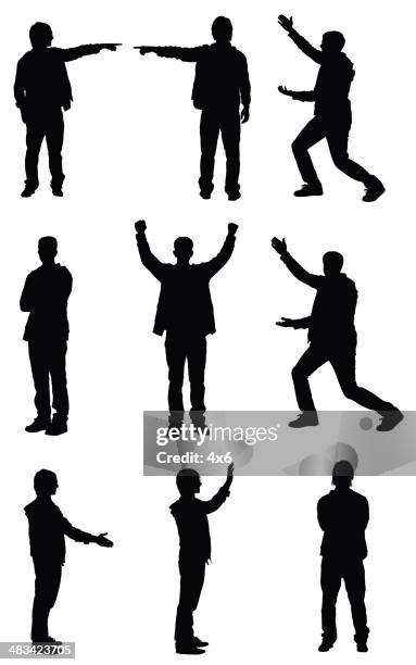 ilustraciones, imágenes clip art, dibujos animados e iconos de stock de personas gesticular - brazo