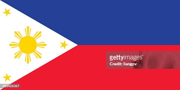 flagge der philippinen - philippines national flag stock-grafiken, -clipart, -cartoons und -symbole