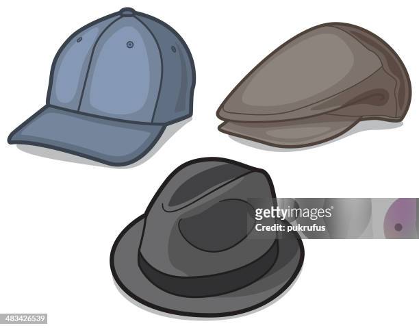 hats and caps - golf driver stock illustrations