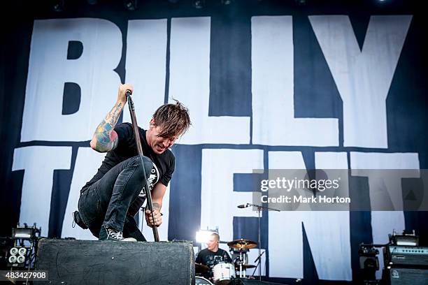 Benjamin Kowalewicz of Billy Talent performs on Day 2 of the Heavy Montreal Festival at Parc Jean-Drapeau on August 8, 2015 in Montreal, Canada.