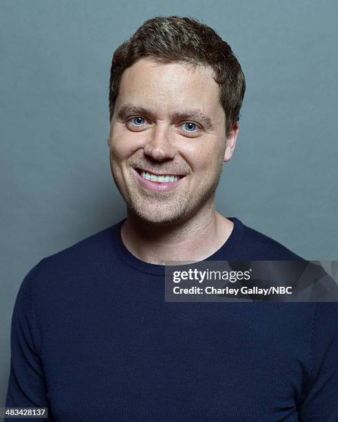 Greg Poehler poses for a portrait during the 2014 NBCUniversal Summer Press Day at The Langham Huntington on April 8, 2014 in Pasadena, California....