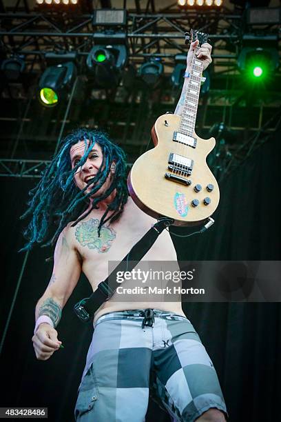 Eric Melvin of NOFX performs on Day 2 of the Heavy Montreal Festival at Parc Jean-Drapeau on August 8, 2015 in Montreal, Canada.