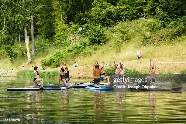 General view of festival goers on Day 1 of Wilderness festival on August 7, 2015 in Oxford, United Kingdom.