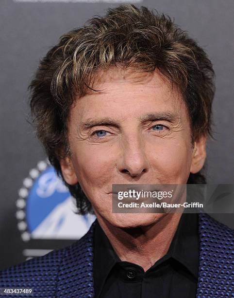 Singer Barry Manilow arrives at the 2nd Annual Rebels With A Cause Gala at Paramount Studios on March 20, 2014 in Hollywood, California.