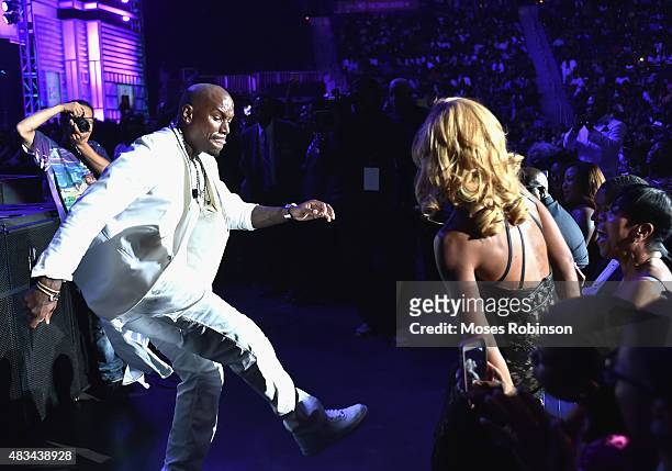 Tyrese performs at the 2015 Ford Neighborhood Awards Hosted By Steve Harvey at Phillips Arena on August 8, 2015 in Atlanta, Georgia.