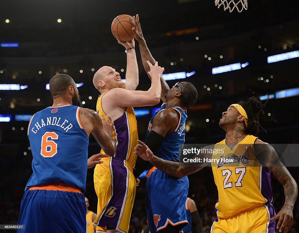 New York Knicks v Los Angeles Lakers