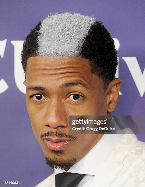 Nick Cannon arrives at NBC/Universal's 2014 summer Press Day at Langham Hotel on April 8, 2014 in Pasadena, California.