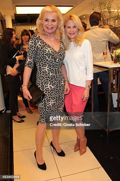 Chief editor Neue Woche Tessy Pavelkova and designer Sonja Kiefer attend the 'Studio Italia - La Perfezione del Gusto' grand opening at Oberpollinger...