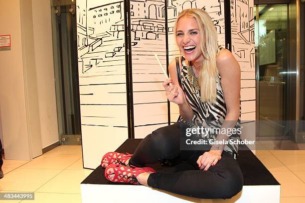 Anna Kraft attends the 'Studio Italia - La Perfezione del Gusto' grand opening at Oberpollinger on April 8, 2014 in Munich, Germany.