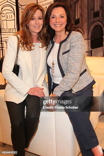 Andrea Schoeller and Uschi Daemmrich von Luttitz attend the 'Studio Italia - La Perfezione del Gusto' grand opening at Oberpollinger on April 8, 2014...