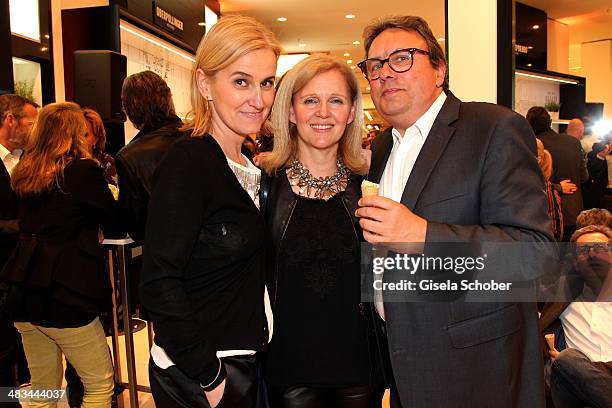 Petra Fladenhofer, Alexa Agnelli and her husband Ulrich Hieronimi attend the 'Studio Italia - La Perfezione del Gusto' grand opening at Oberpollinger...