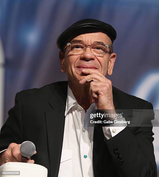 Actor Robert Picardo speaks during "Creation Entertainment's Salute to Star Trek: Voyager's 20th Anniversary" panel at the 14th annual official Star...