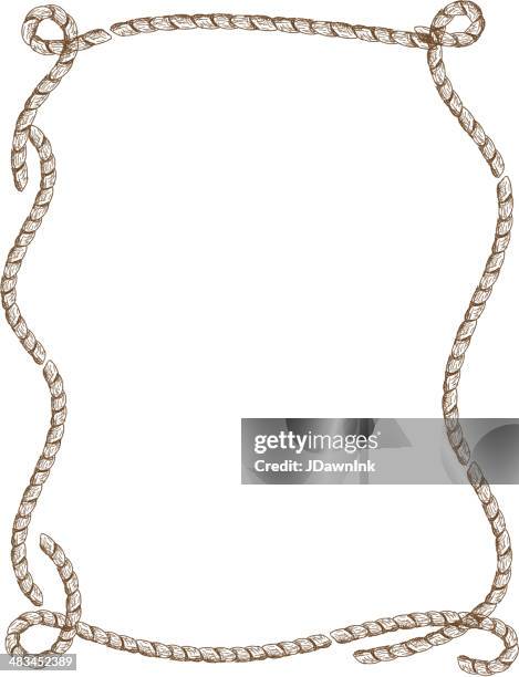 marine seil-frame oder land design auf weißem hintergrund - tau stock-grafiken, -clipart, -cartoons und -symbole