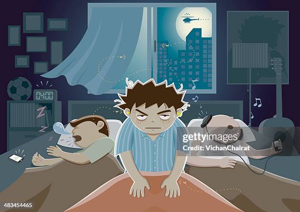 disturb the sleep - mosquito aircraft stock illustrations
