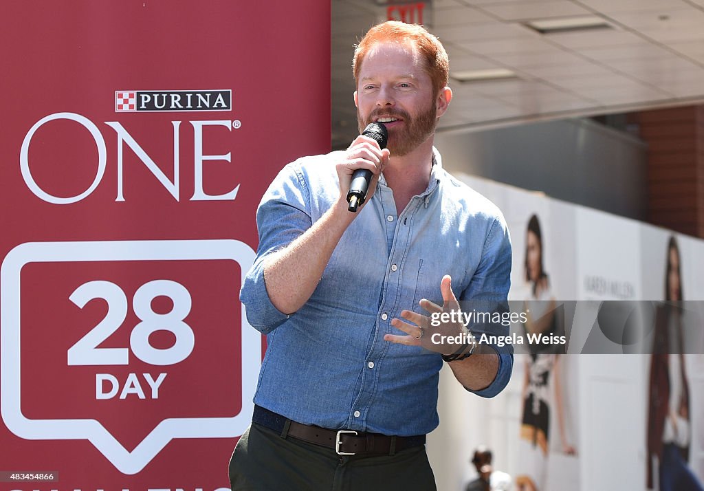 Jesse Tyler Ferguson Surprises Crowd At spcLA And Purina ONE's Pet Welfare Event