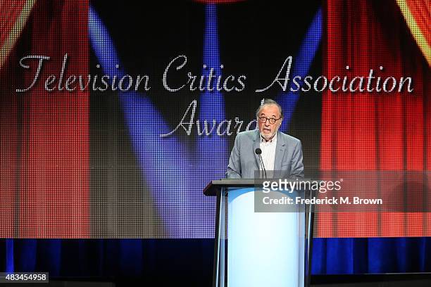 Director James L. Brooks accepts the TCA Career Achievement Award onstage during the 31st annual Television Critics Association Awards at The Beverly...