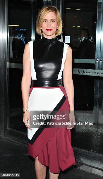 Kristen Wiig is seen on April 8, 2014 in New York City.